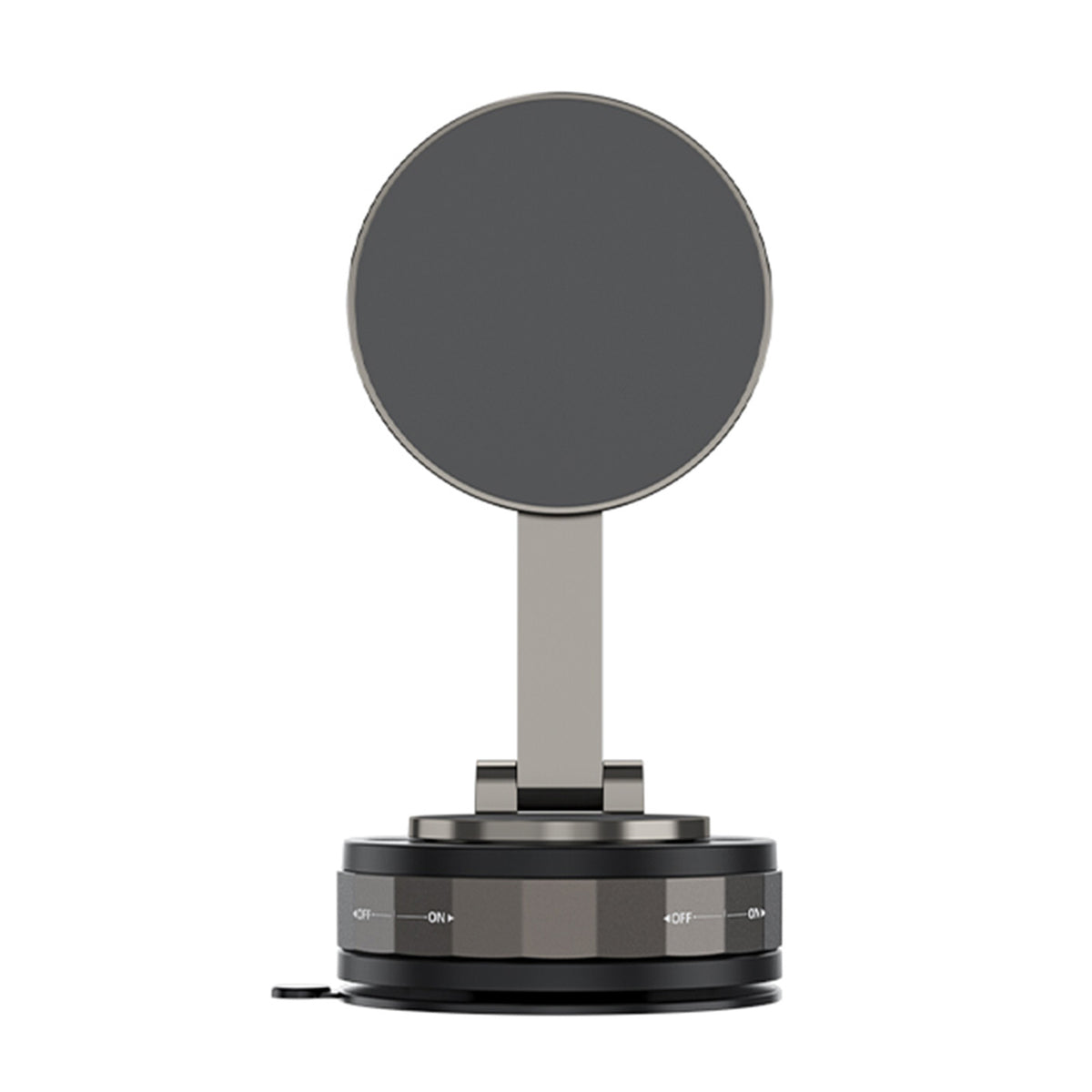 Vacuum-suction magnetic phone mount