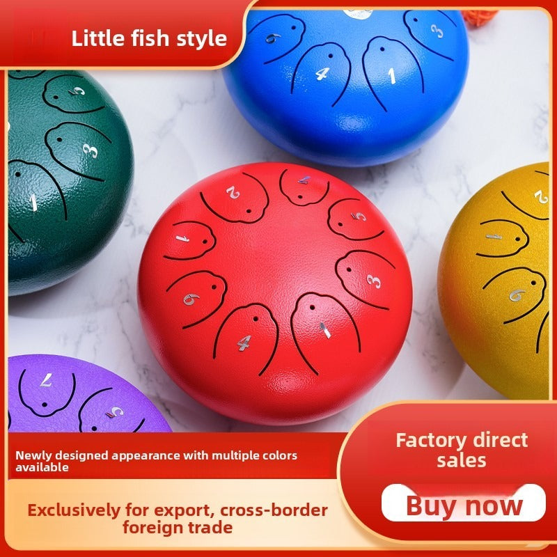 Suzu 6-inch steel tongue drums in seven finishes