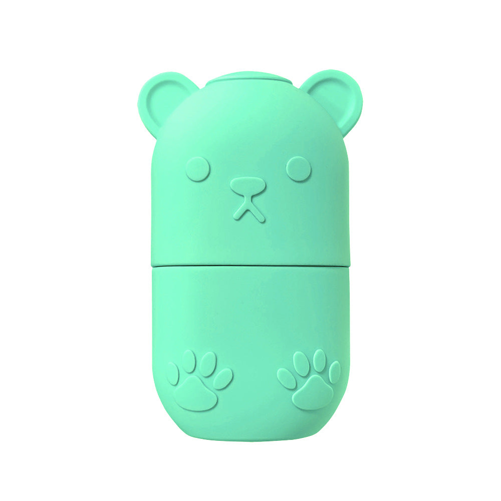 Mint Green silicone bear ice roller mold