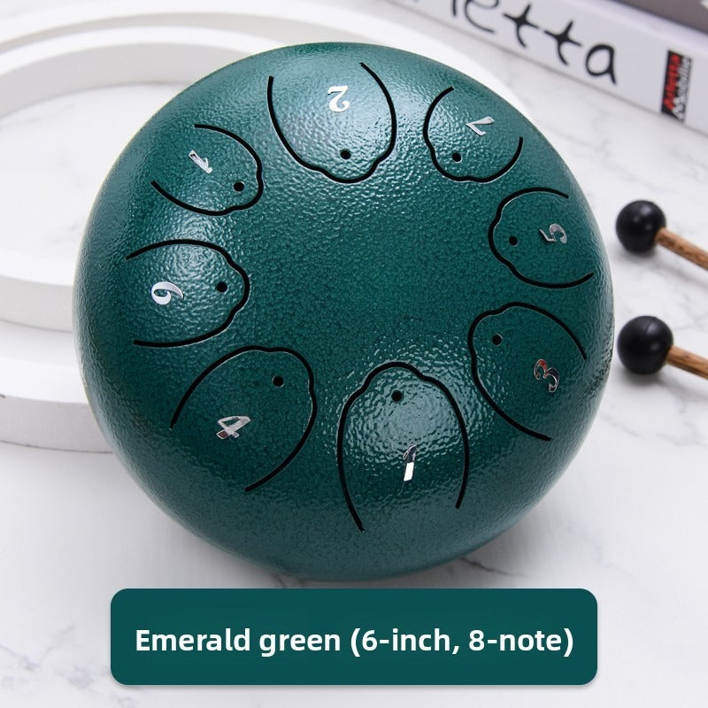 Suzu steel tongue drum, emerald green