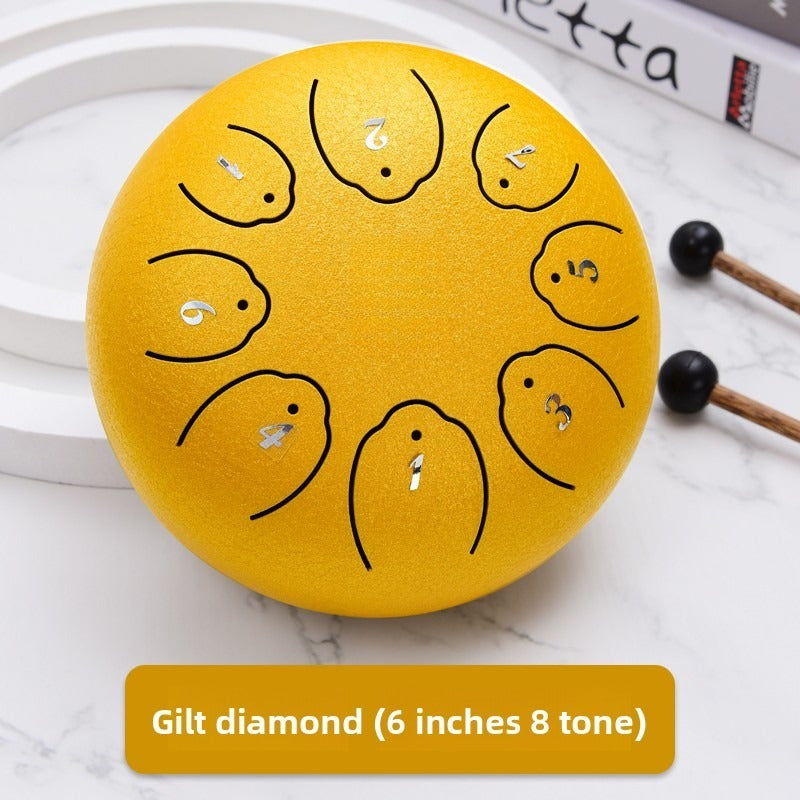 Suzu steel tongue drum, gilt gold