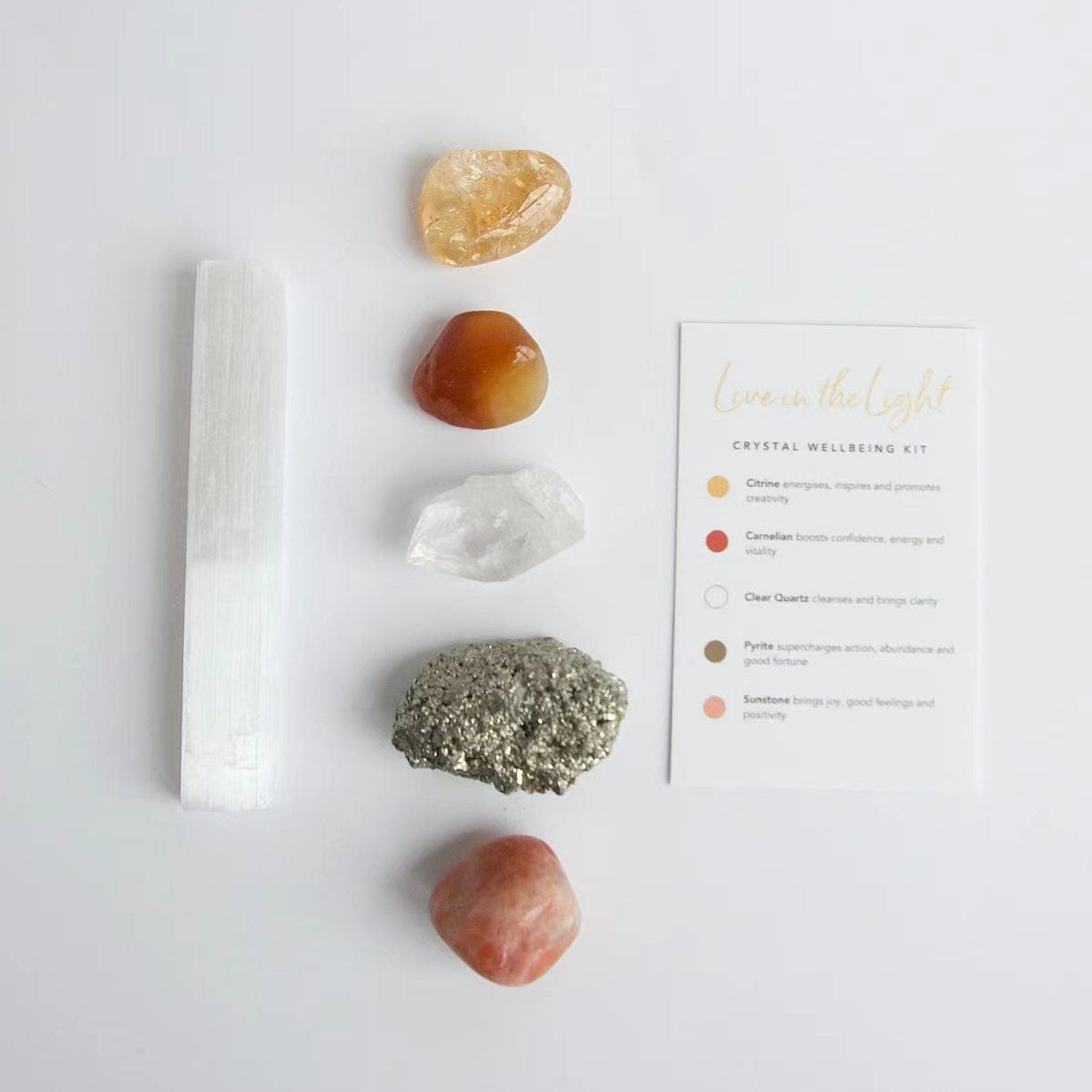 Selenite wand from the crystal kit