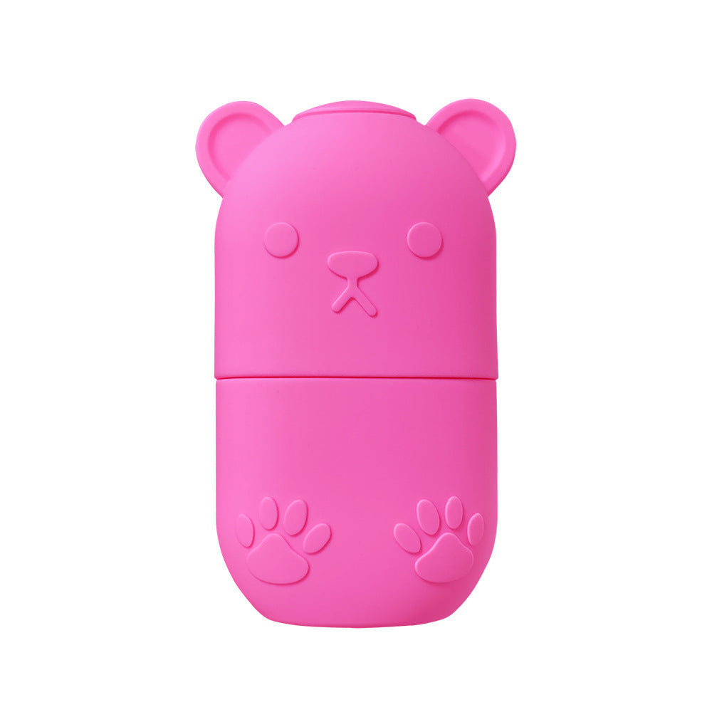 Rose silicone bear ice roller mold