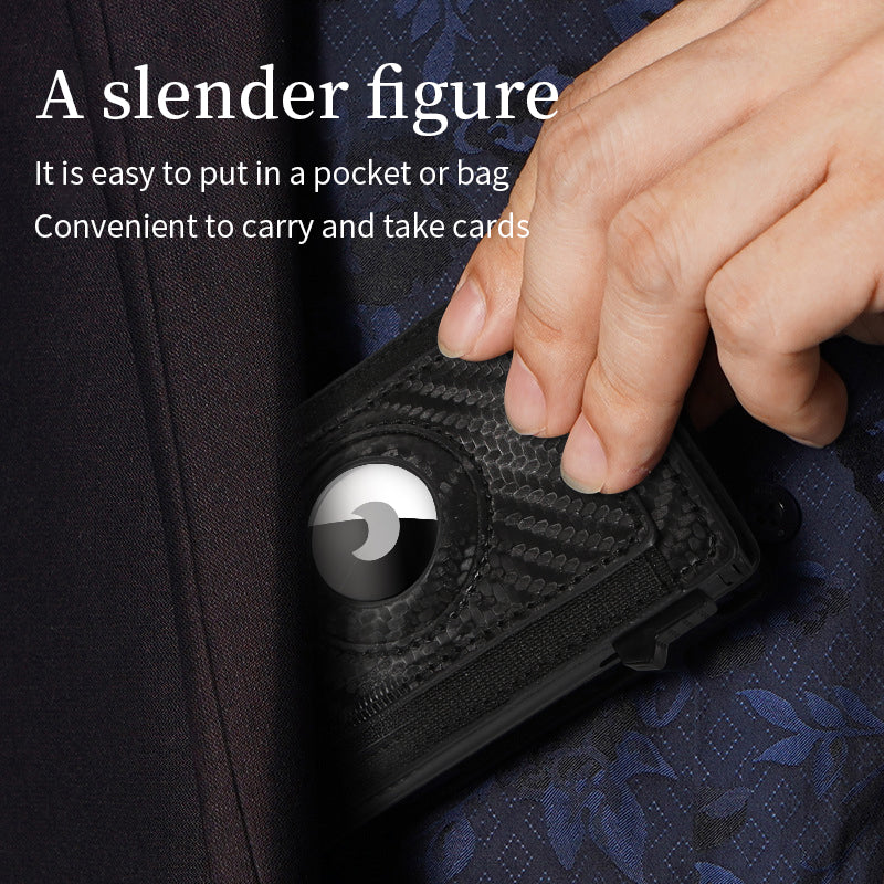 Slim pop-up card wallet with money clip