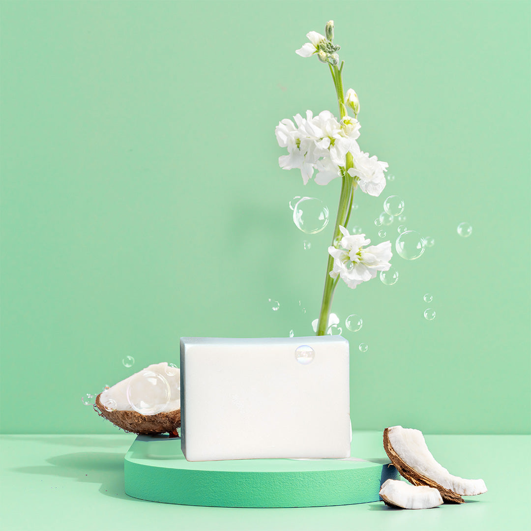 Solid Coconut Dish Soap Bar by Green Llama