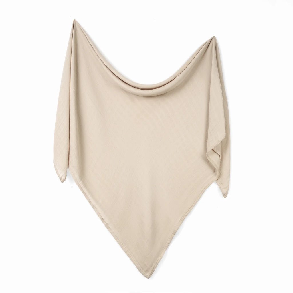 Baby Muslin Swaddle Blanket in Oatmeal