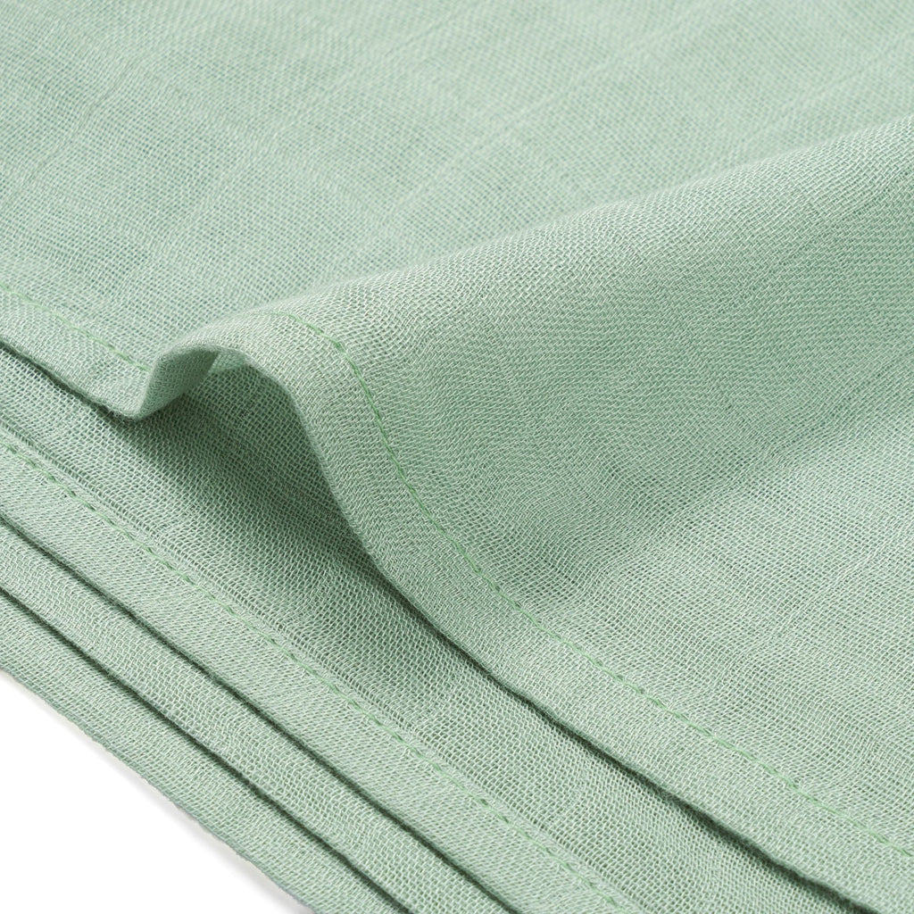 Baby Muslin Swaddle Blanket in Sage Green