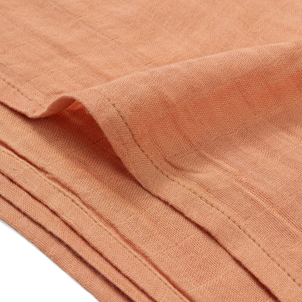 Baby Muslin Swaddle Blanket in Terra Cotta
