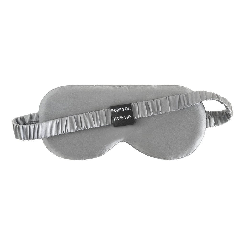 PURE SOL. Beauty Blissful Sleep 100% Mulberry Silk Sleep Eye Mask - Navy