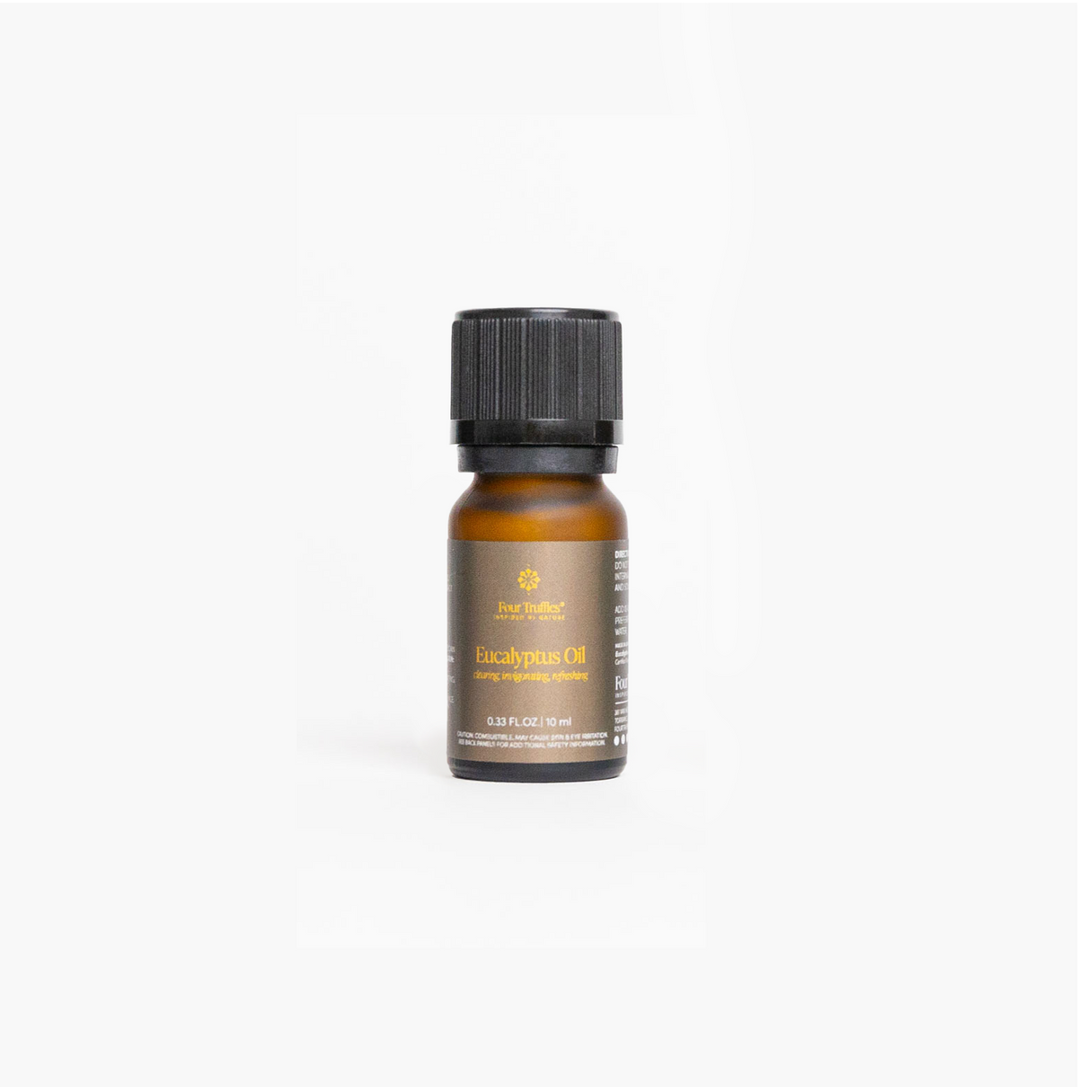 Four Truffles organic eucalyptus essential oil bottle
