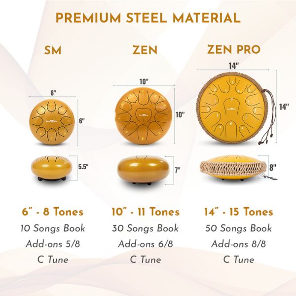 Balmy steel tongue drum in use