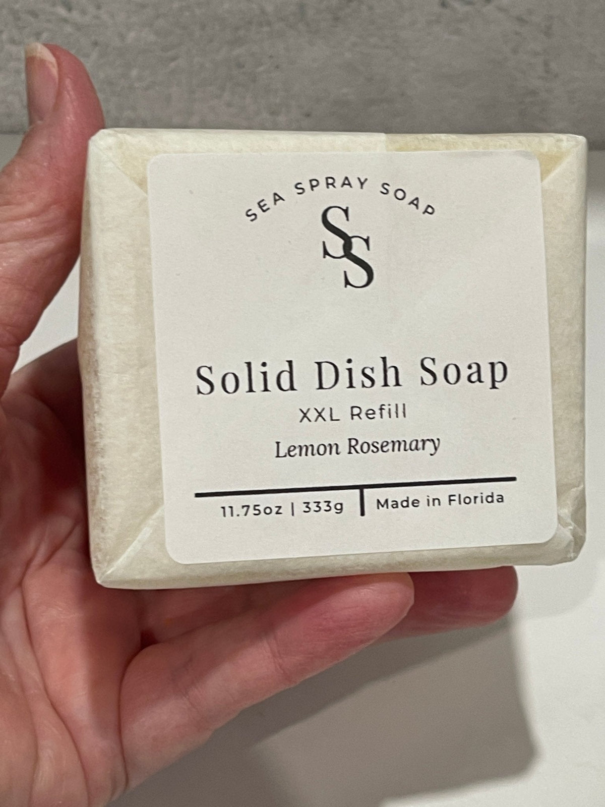 XXL Solid Dish Soap Bar, Fragrance-Free