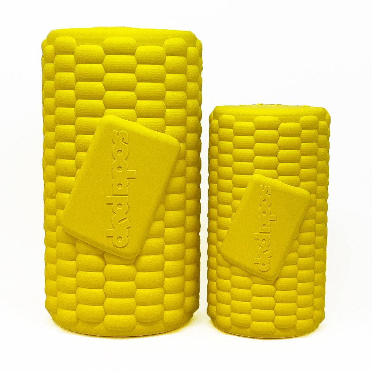 Corn on the Cob Dog Toy, Rubber Treat Dispenser (USA Made)