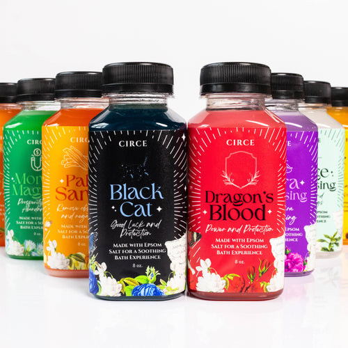 Six Circe Boutique Soul Bath Elixirs